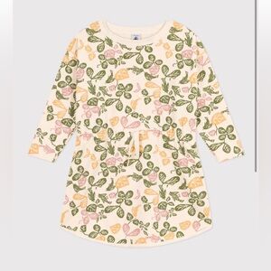 Petit Bateau Floral Long Sleeve Sweater Dress